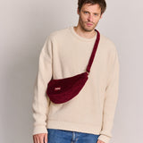 Hindbag - ANDREA Bauchtasche • Cord Bordeauxrot - ROSA ECK