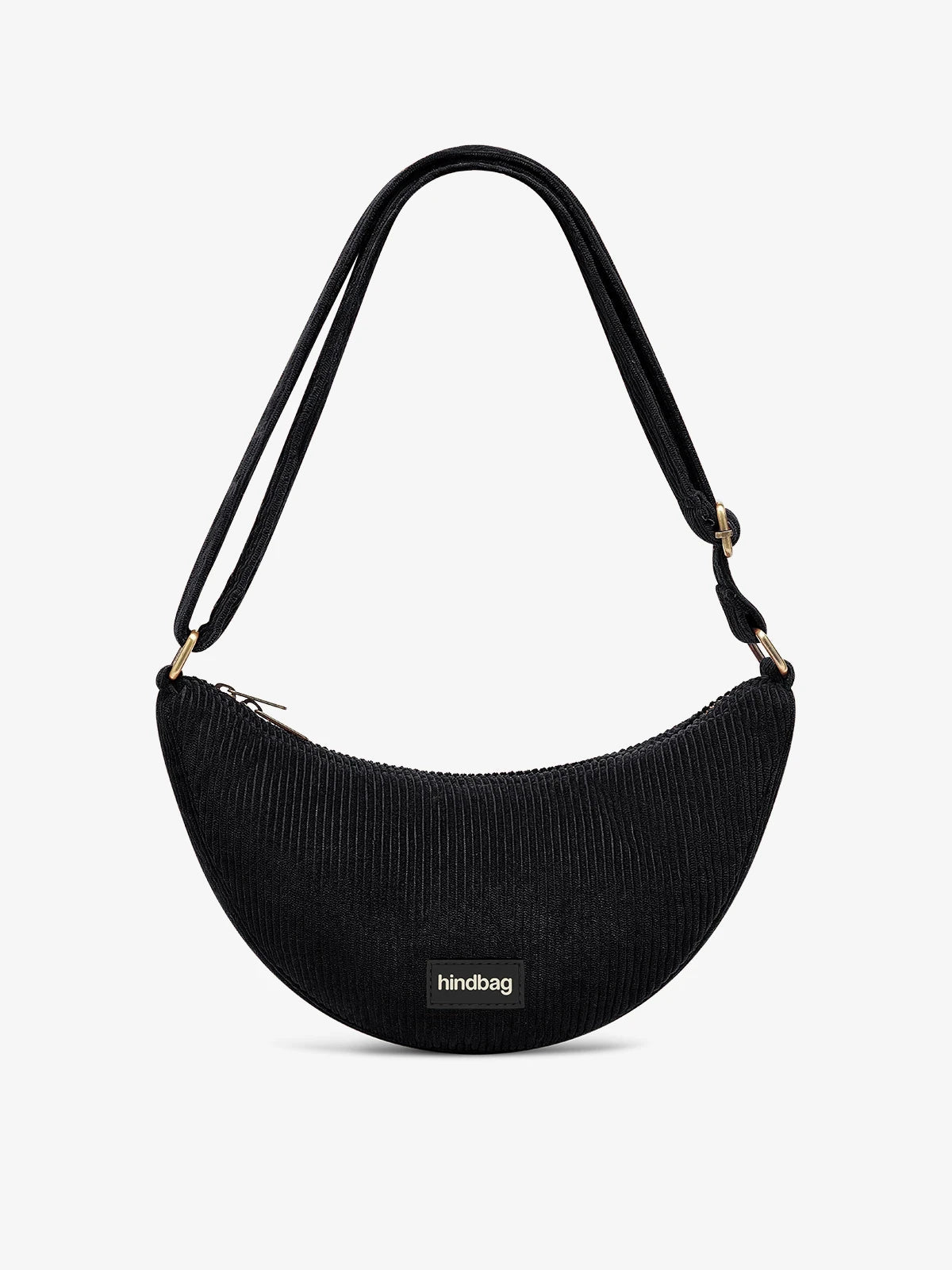 Hindbag - ANDREA Bauchtasche • Cord Schwarz - ROSA ECK