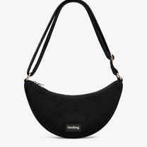 Hindbag - ANDREA Bauchtasche • Cord Schwarz - ROSA ECK