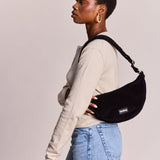 Hindbag - ANDREA Bauchtasche • Cord Schwarz - ROSA ECK