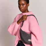 Hindbag - ANDREA Umhängetasche • Denim Dunkelgrau - ROSA ECK