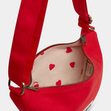 Hindbag - ANDREA Umhängetasche • Herz Karmin - ROSA ECK