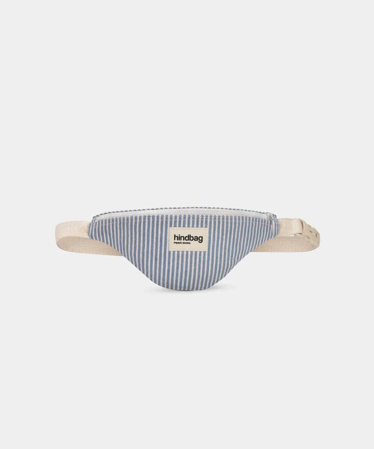 Hindbag - AUGUSTIN Kinder - Bauchtasche • Feine Streifen Blau - ROSA ECK