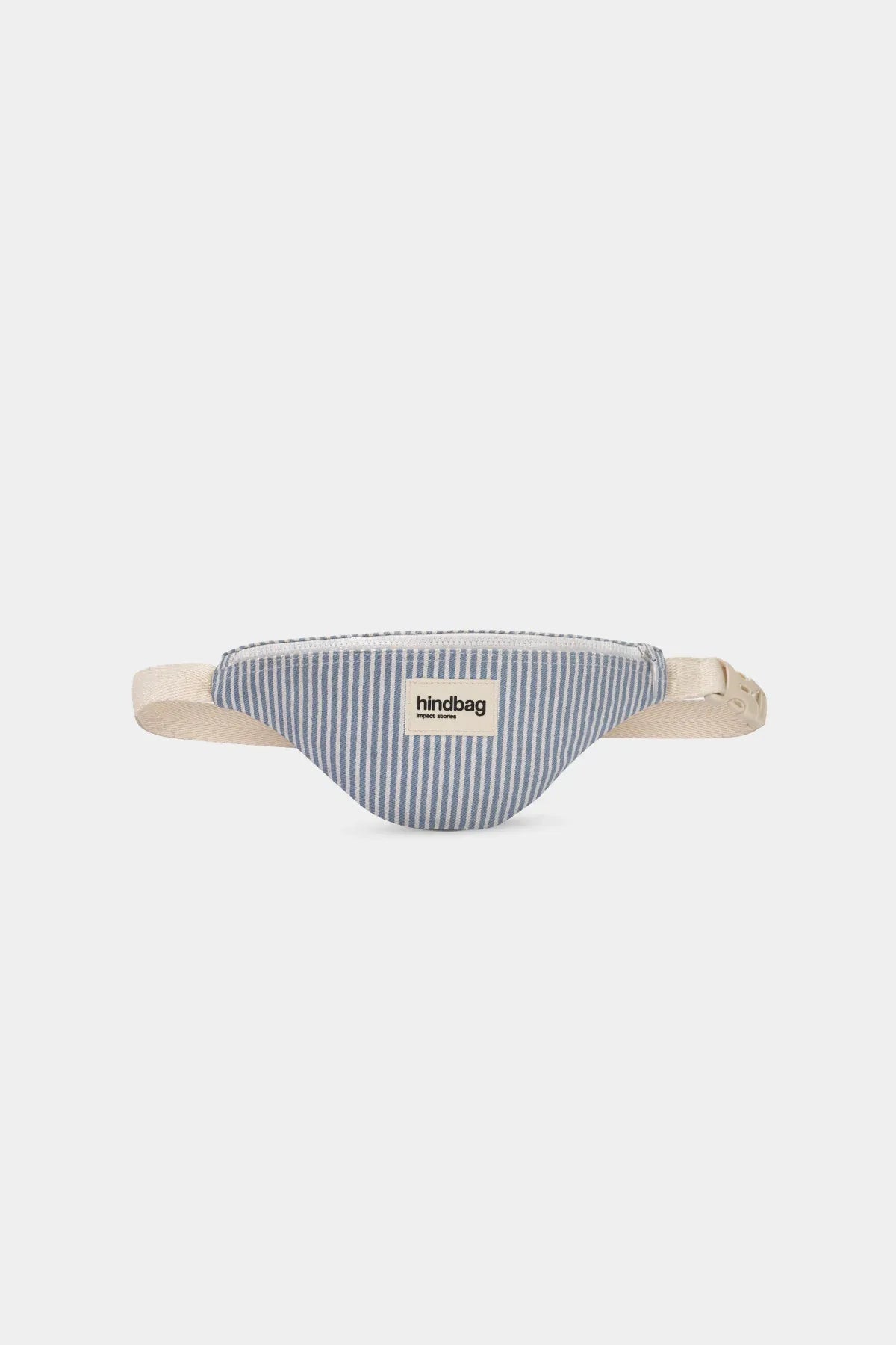 Hindbag - AUGUSTIN Kinder - Bauchtasche • Feine Streifen Blau - ROSA ECK