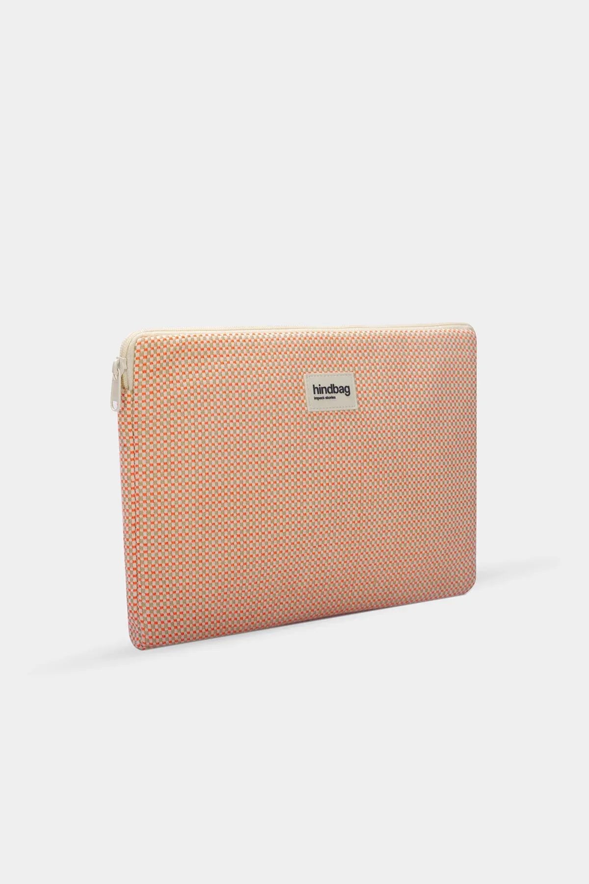 Hindbag - AVA Laptophülle • Geflochten Koralle - ROSA ECK
