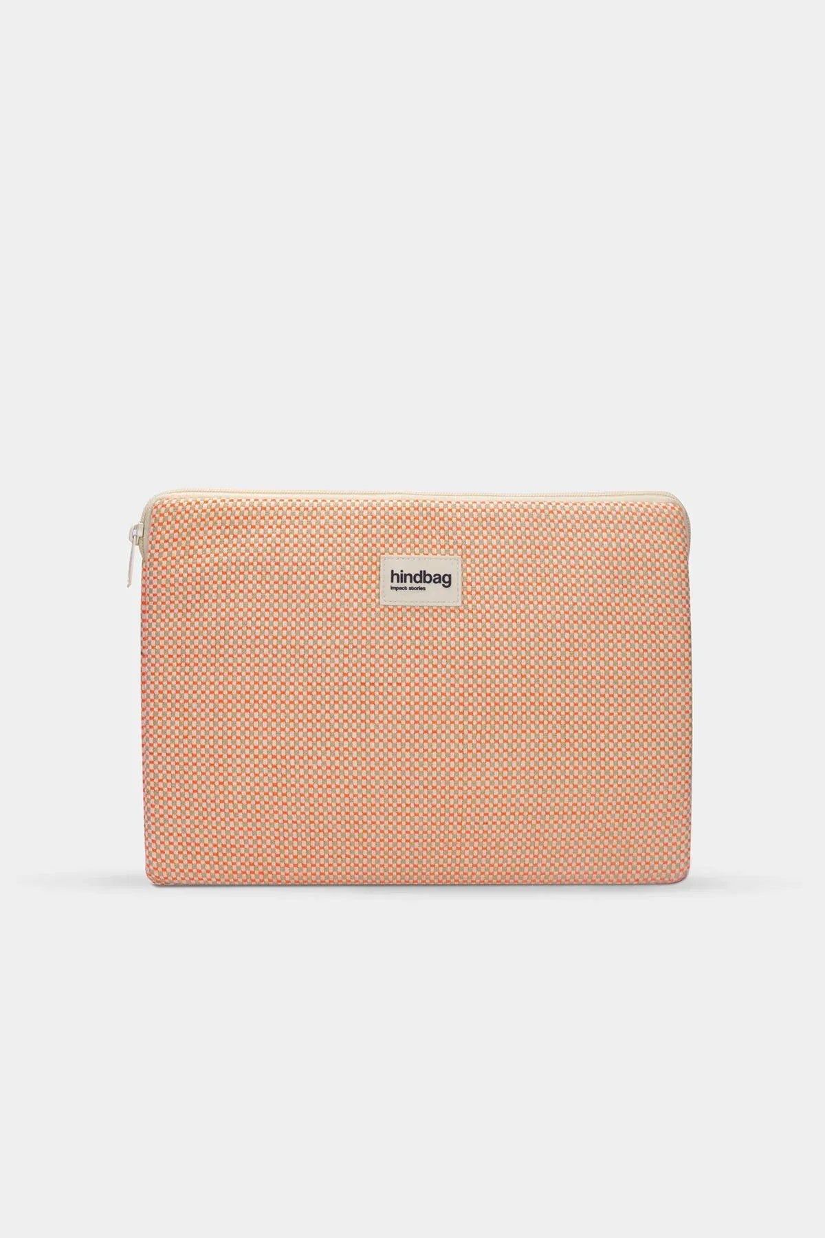 Hindbag - AVA Laptophülle • Geflochten Koralle - ROSA ECK