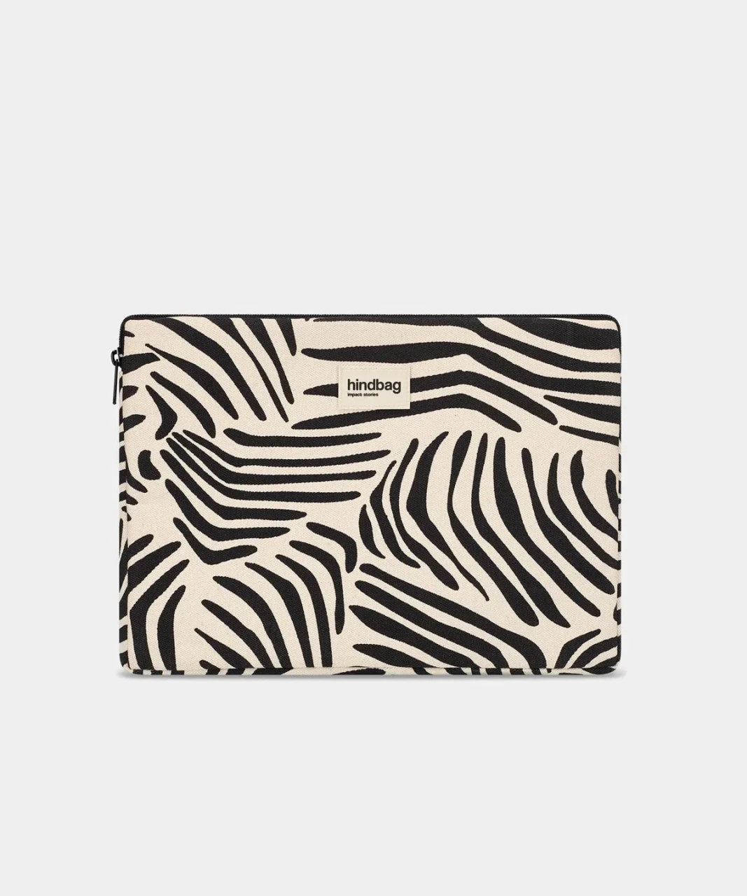 Hindbag - AVA Laptophülle • Zebra Naturweiß - Laptoptasche - ROSA ECK