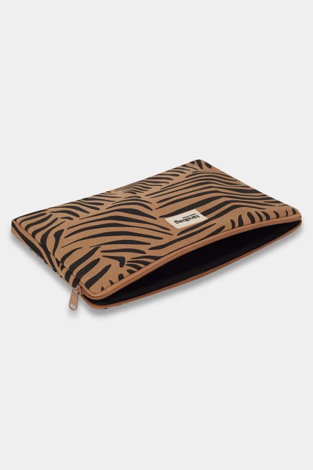 Hindbag - AVA Laptophülle • Zebra Zimt - Laptoptasche - ROSA ECK