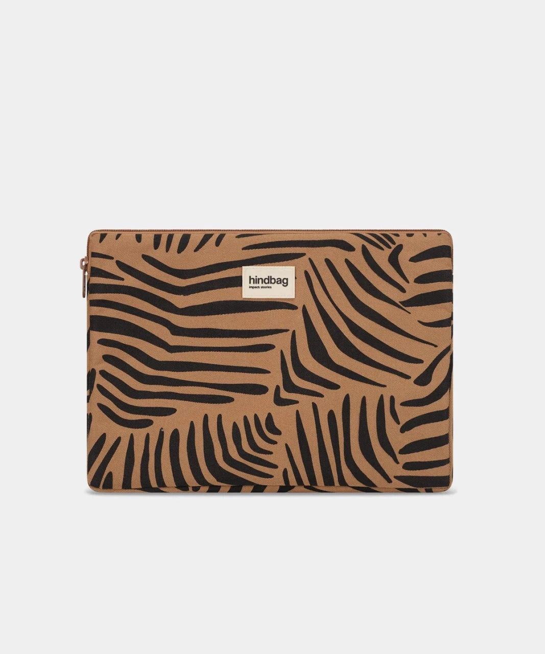 Hindbag - AVA Laptophülle • Zebra Zimt - Laptoptasche - ROSA ECK