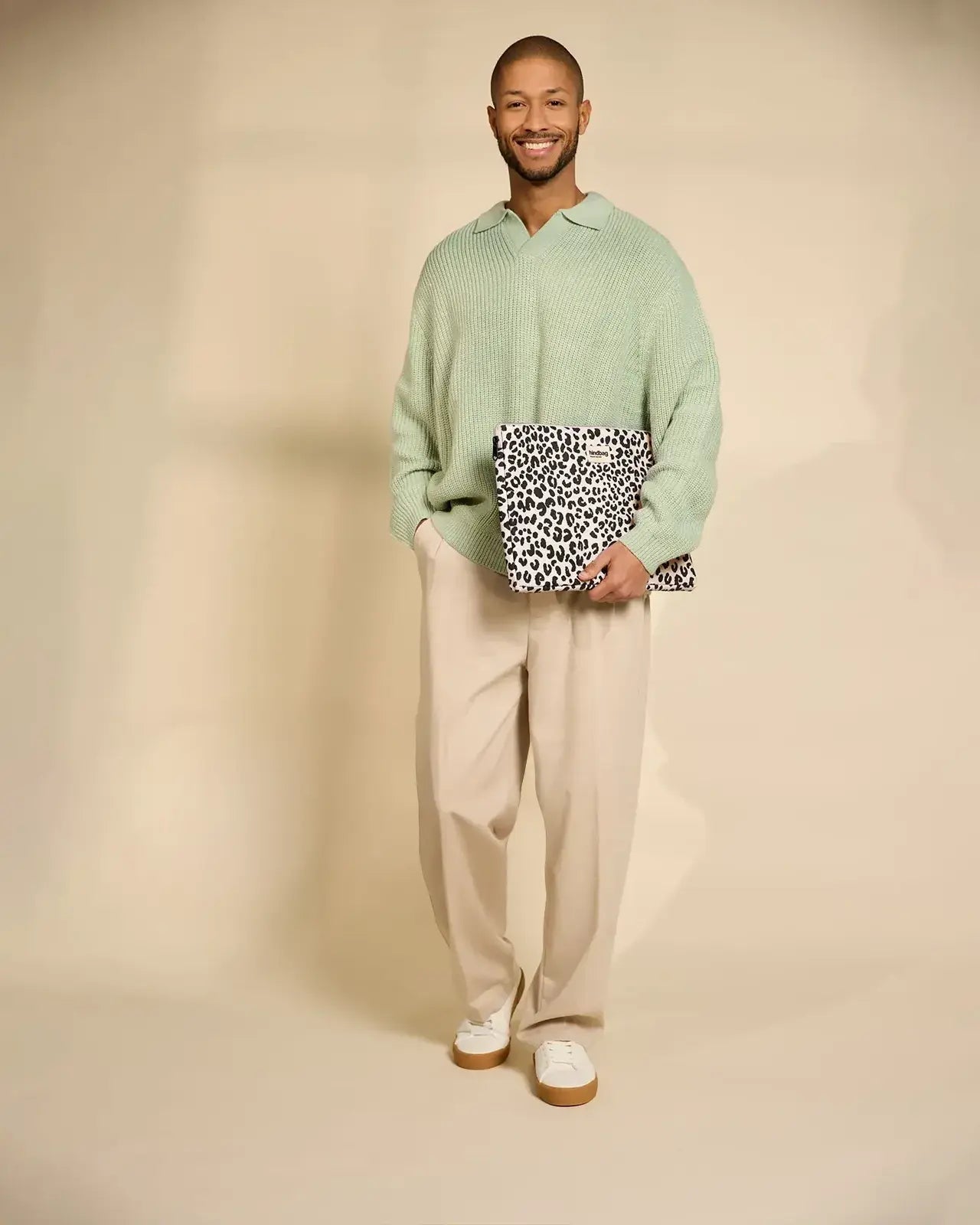 Hindbag - AVA S Laptoptasche S (13 Zoll) | Leopard Ecru - Laptoptasche - ROSA ECK Concept Store