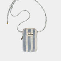 Hindbag - BILL Handytasche • Feine Streifen Blau - ROSA ECK