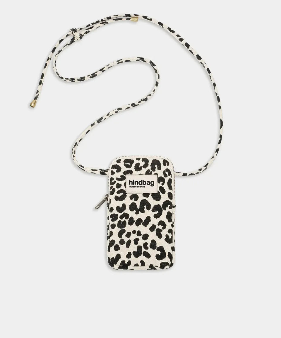 Hindbag - BILL Handytasche • Leopard Naturweiß - Tasche - ROSA ECK Concept Store