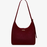 Hindbag - CLAIRE Hobo-Tasche • Cord Bordeauxrot - ROSA ECK