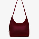 Hindbag - CLAIRE Hobo-Tasche • Cord Bordeauxrot - ROSA ECK