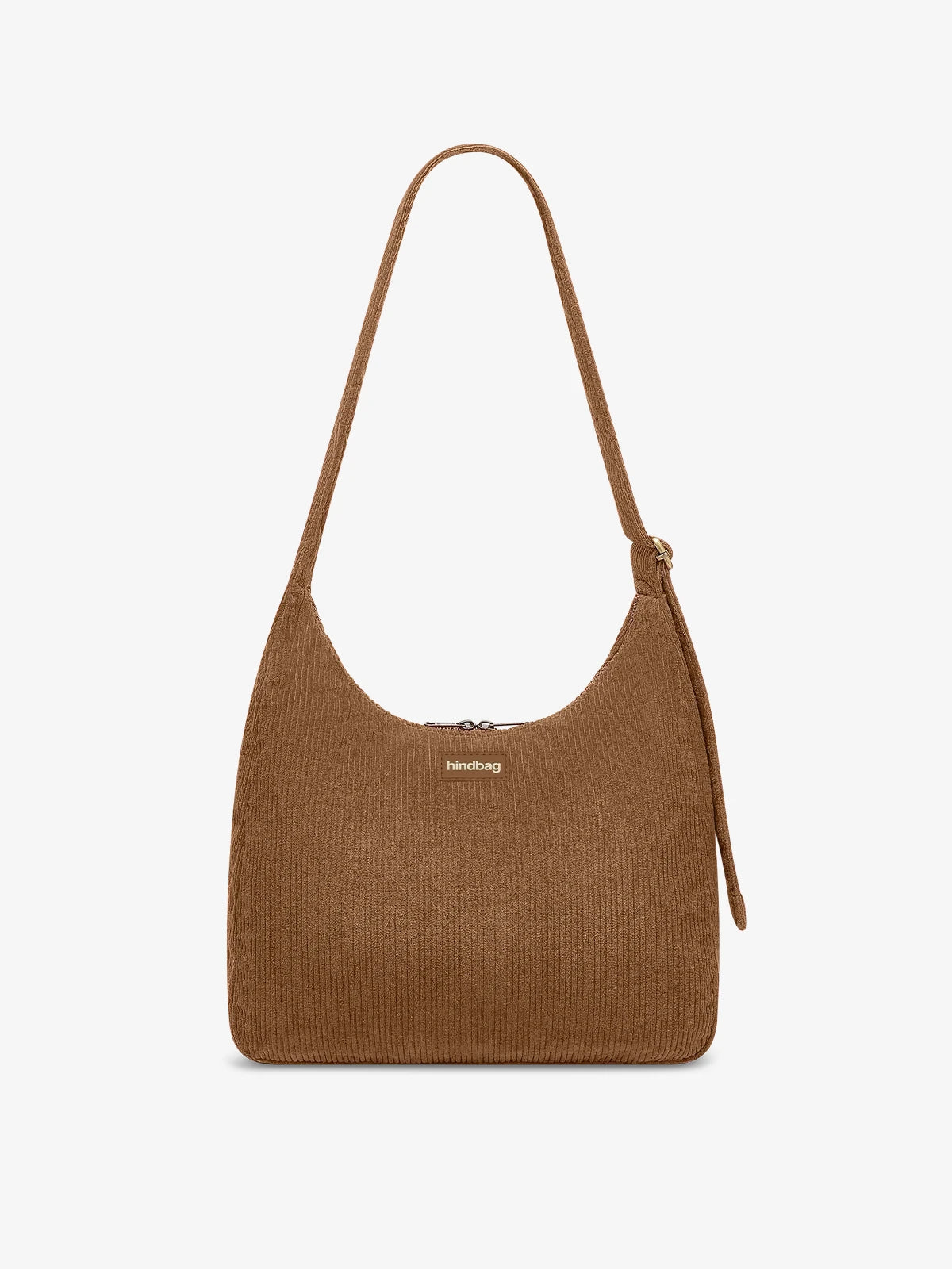 Hindbag - CLAIRE Hobo-Tasche • Cord Macchiato - ROSA ECK
