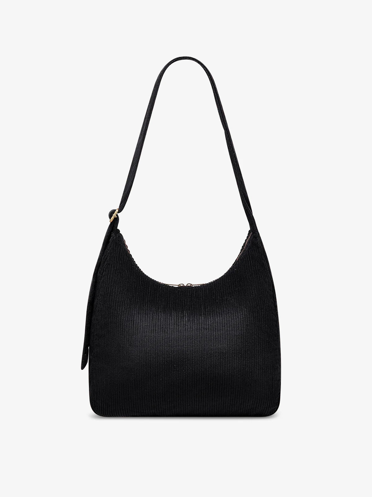 Hindbag - CLAIRE Hobo-Tasche • Cord Schwarz - ROSA ECK