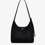 Hindbag - CLAIRE Hobo-Tasche • Cord Schwarz - ROSA ECK