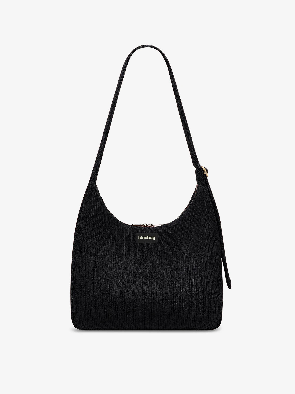 Hindbag - CLAIRE Hobo-Tasche • Cord Schwarz - ROSA ECK