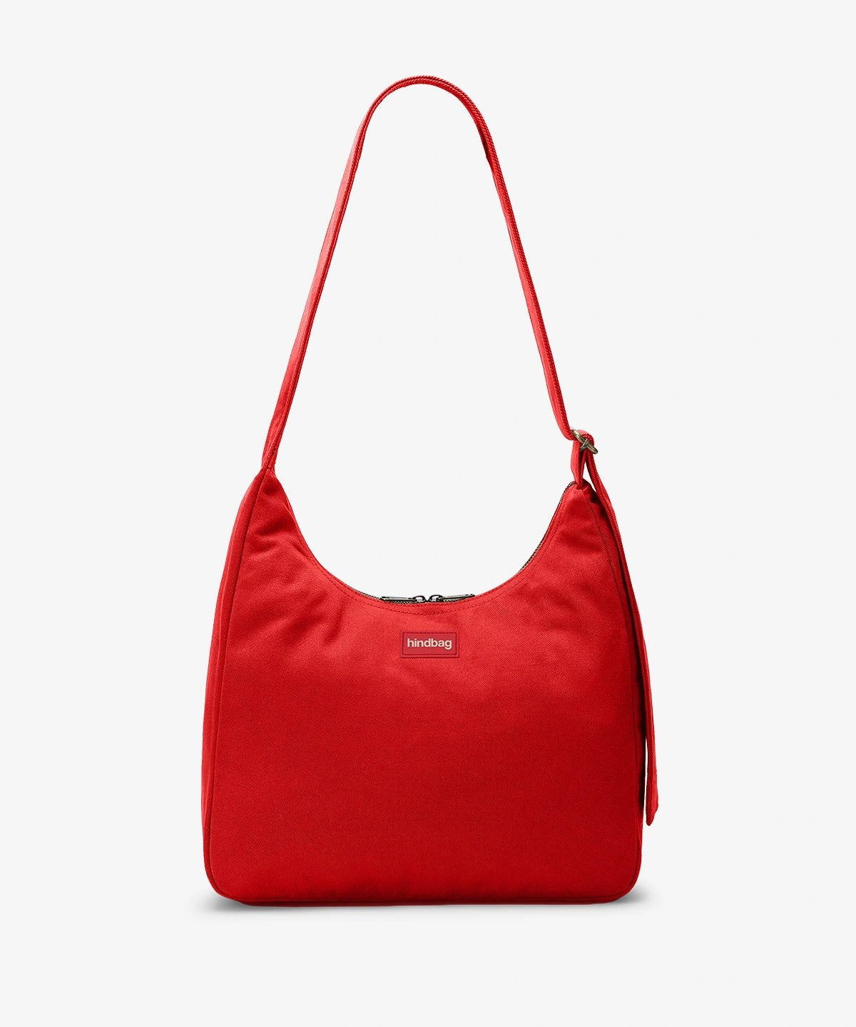 Hindbag - CLAIRE Hobo-Tasche • Karminrot - ROSA ECK