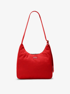 Hindbag - CLAIRE Hobo-Tasche • Karminrot - ROSA ECK