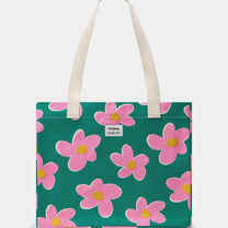 Hindbag - CLAUDE Einkaufstasche • Big Flowers - ROSA ECK
