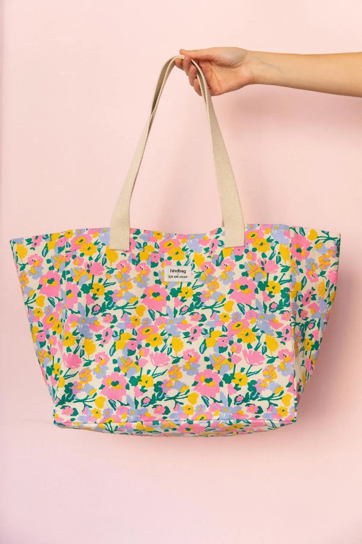 Hindbag - CLAUDE Einkaufstasche • Pastel Bloom - ROSA ECK