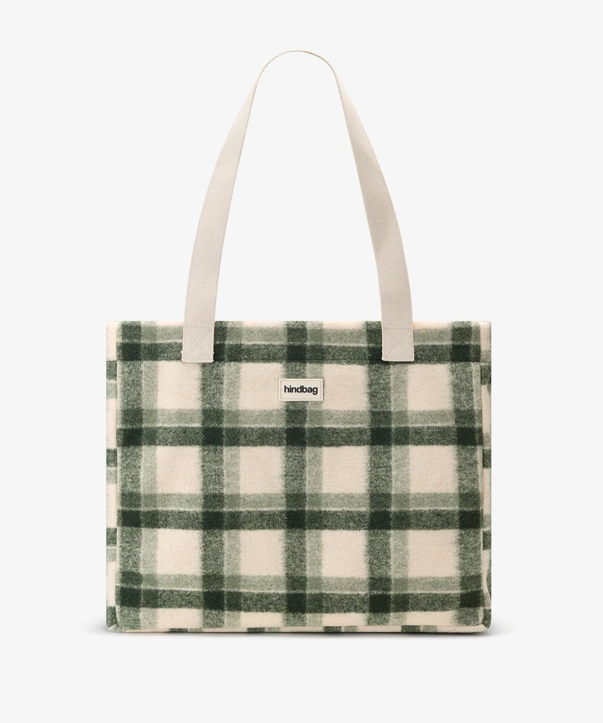 Hindbag - CLAUDE Einkaufstasche • Tartan Grün - ROSA ECK