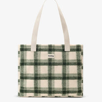 Hindbag - CLAUDE Einkaufstasche • Tartan Grün - ROSA ECK