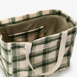 Hindbag - CLAUDE Einkaufstasche • Tartan Grün - ROSA ECK