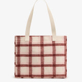 Hindbag - CLAUDE Einkaufstasche • Tartan Rosa - ROSA ECK