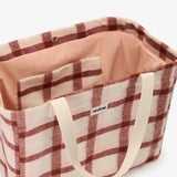 Hindbag - CLAUDE Einkaufstasche • Tartan Rosa - ROSA ECK