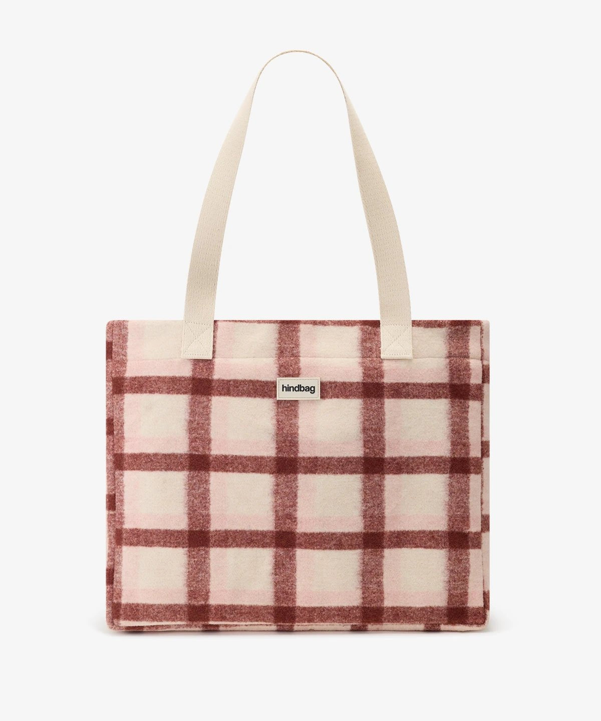 Hindbag - CLAUDE Einkaufstasche • Tartan Rosa - ROSA ECK
