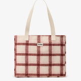 Hindbag - CLAUDE Einkaufstasche • Tartan Rosa - ROSA ECK