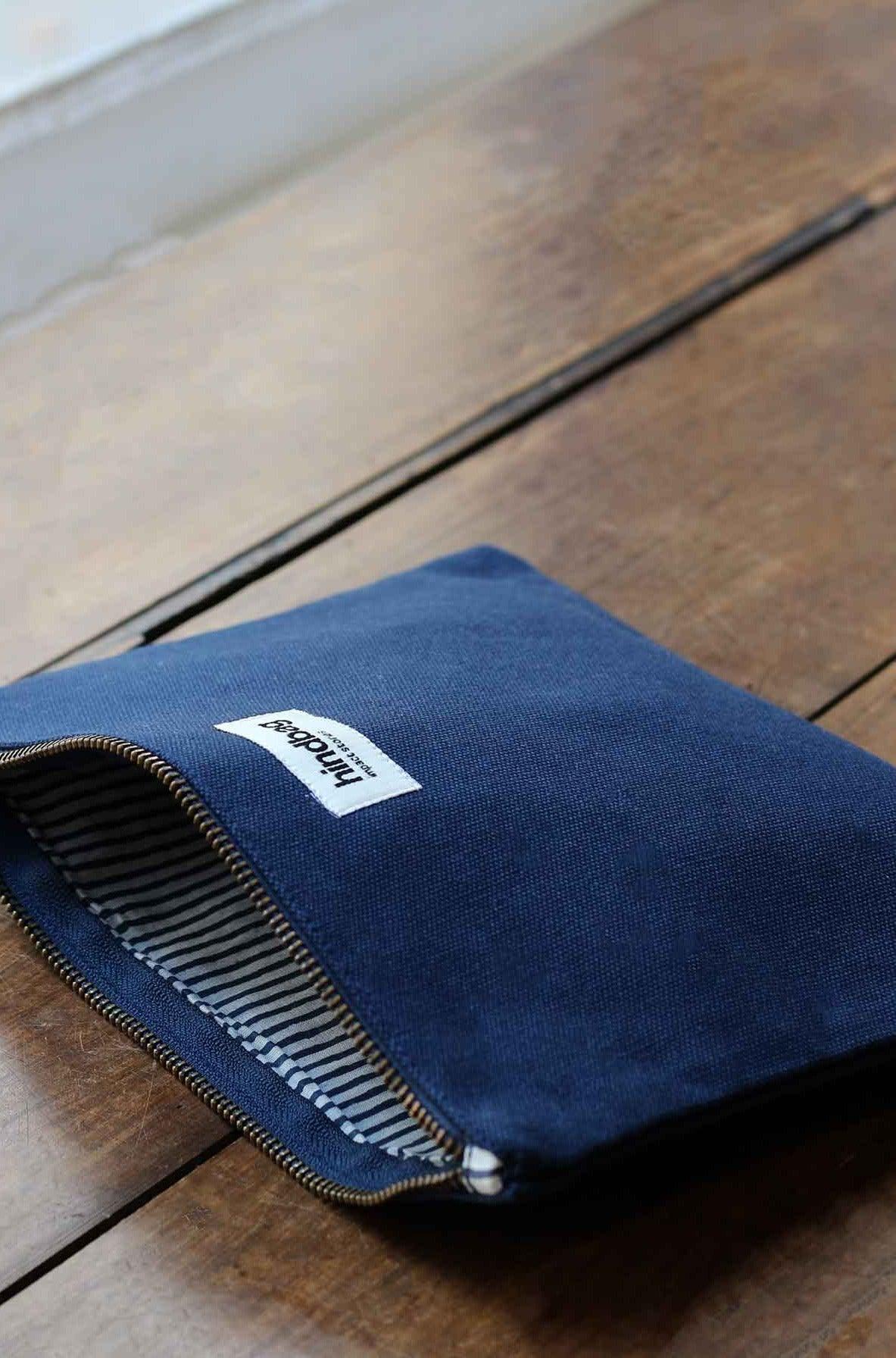 Hindbag - EMA Beutel mit Reisverschluss | Navy Blue - Beutel - ROSA ECK - Blau, ,