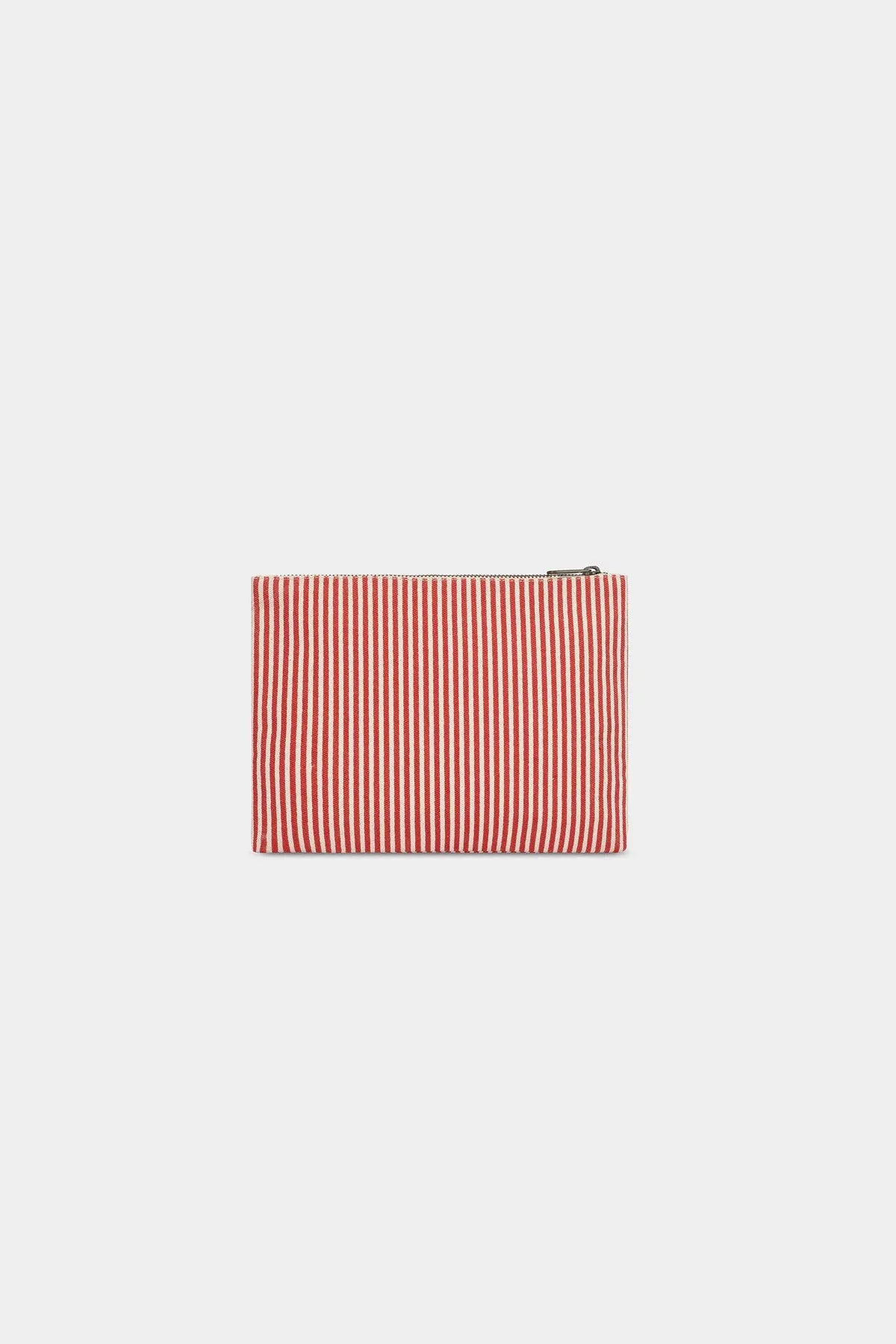 Hindbag - EMA Etuis/Mäppchen • Feine Streifen Rot - ROSA ECK
