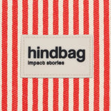 Hindbag - EMA Etuis/Mäppchen • Feine Streifen Rot - ROSA ECK