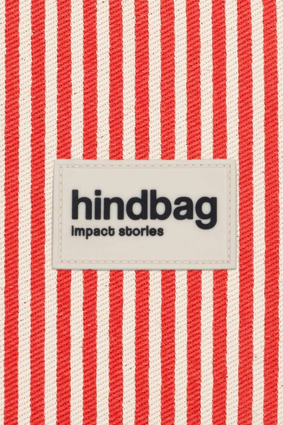 Hindbag - EMA Etuis/Mäppchen • Feine Streifen Rot - ROSA ECK