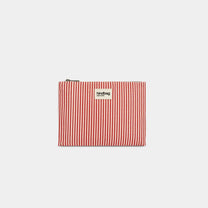 Hindbag - EMA Etuis/Mäppchen • Feine Streifen Rot - ROSA ECK