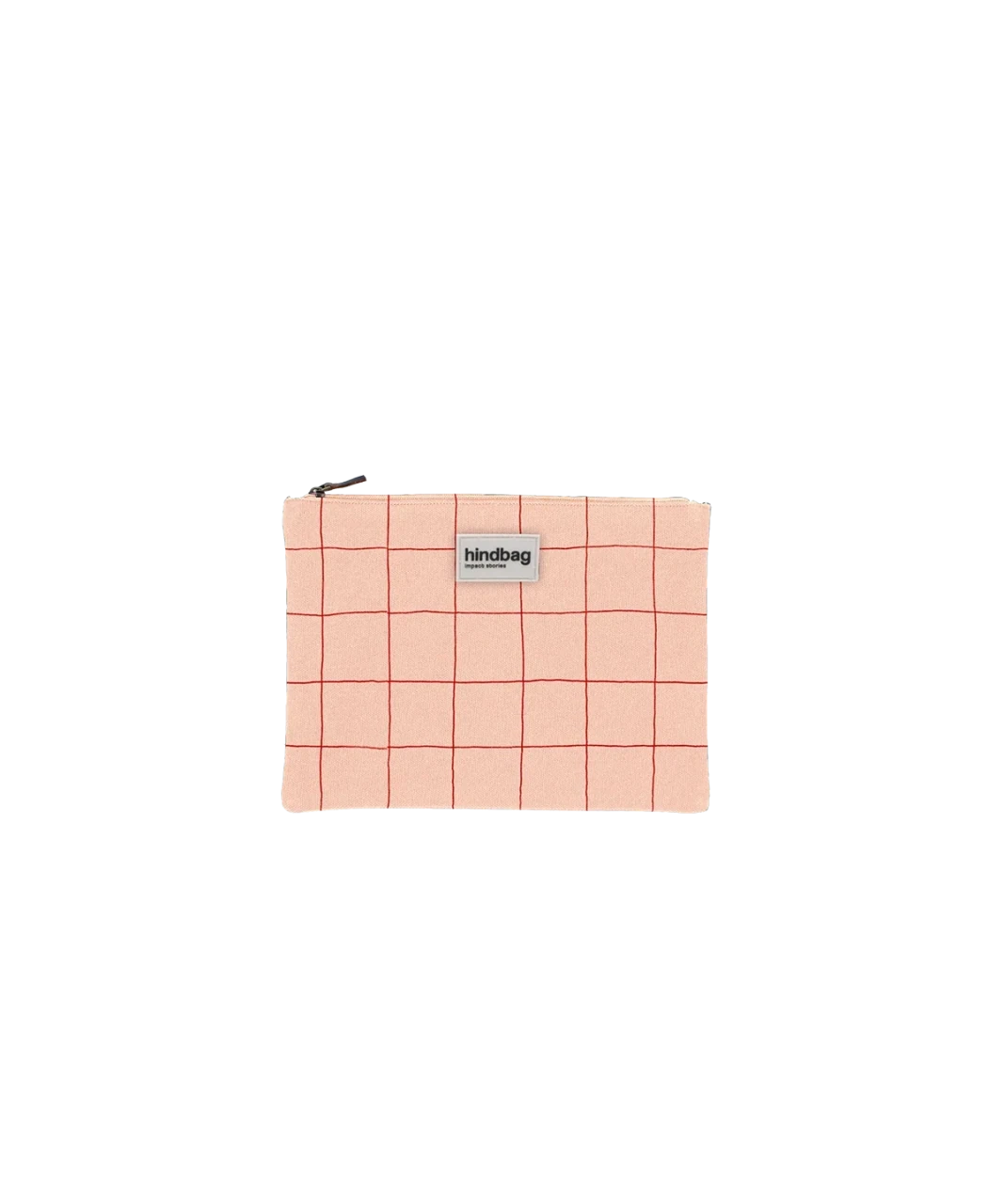 Hindbag - EMA Etuis/Mäppchen • Kariert Rosa/Rot - ROSA ECK