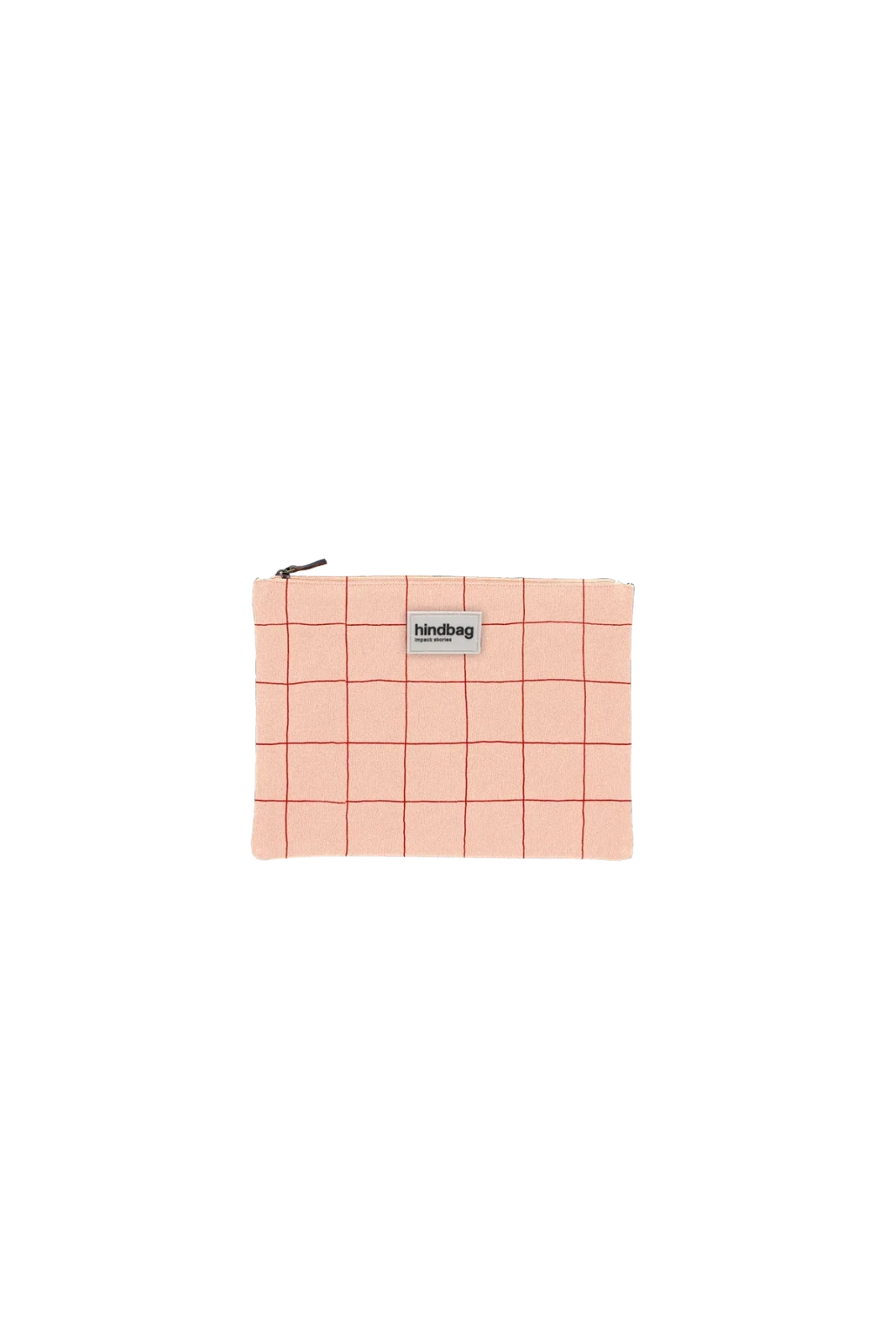 Hindbag - EMA Etuis/Mäppchen • Kariert Rosa/Rot - ROSA ECK