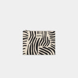 Hindbag - EMA Etuis/Mäppchen • Zebra Naturweiß - Beutel - ROSA ECK