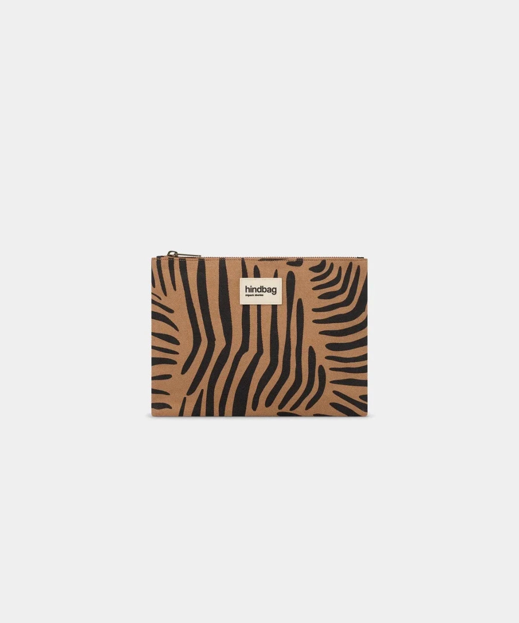 Hindbag - EMA Etuis/Mäppchen • Zebra Zimt - Beutel - ROSA ECK