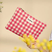 Hindbag - EMA Handtasche | Rosa Karomuster - Beutel - ROSA ECK Concept Store