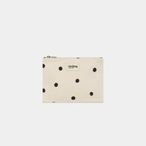 Hindbag - EMA Täschchen • Punkte Naturweiß - ROSA ECK