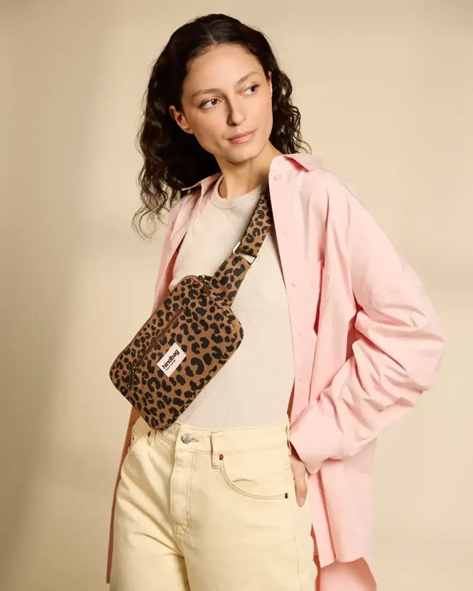 Hindbag - HARRY Umhängetasche • Leopard Zimt - Tasche - ROSA ECK Concept Store