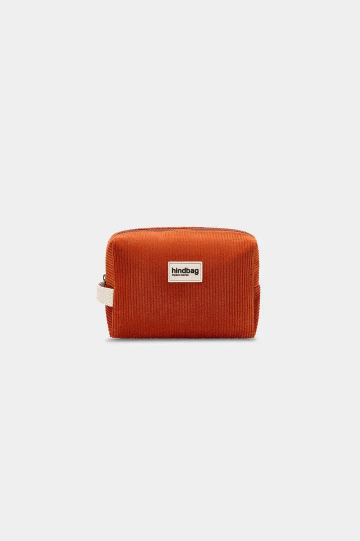 Hindbag - LEON Kulturbeutel • Cord Ziegelrot - Kulturbeutel - ROSA ECK
