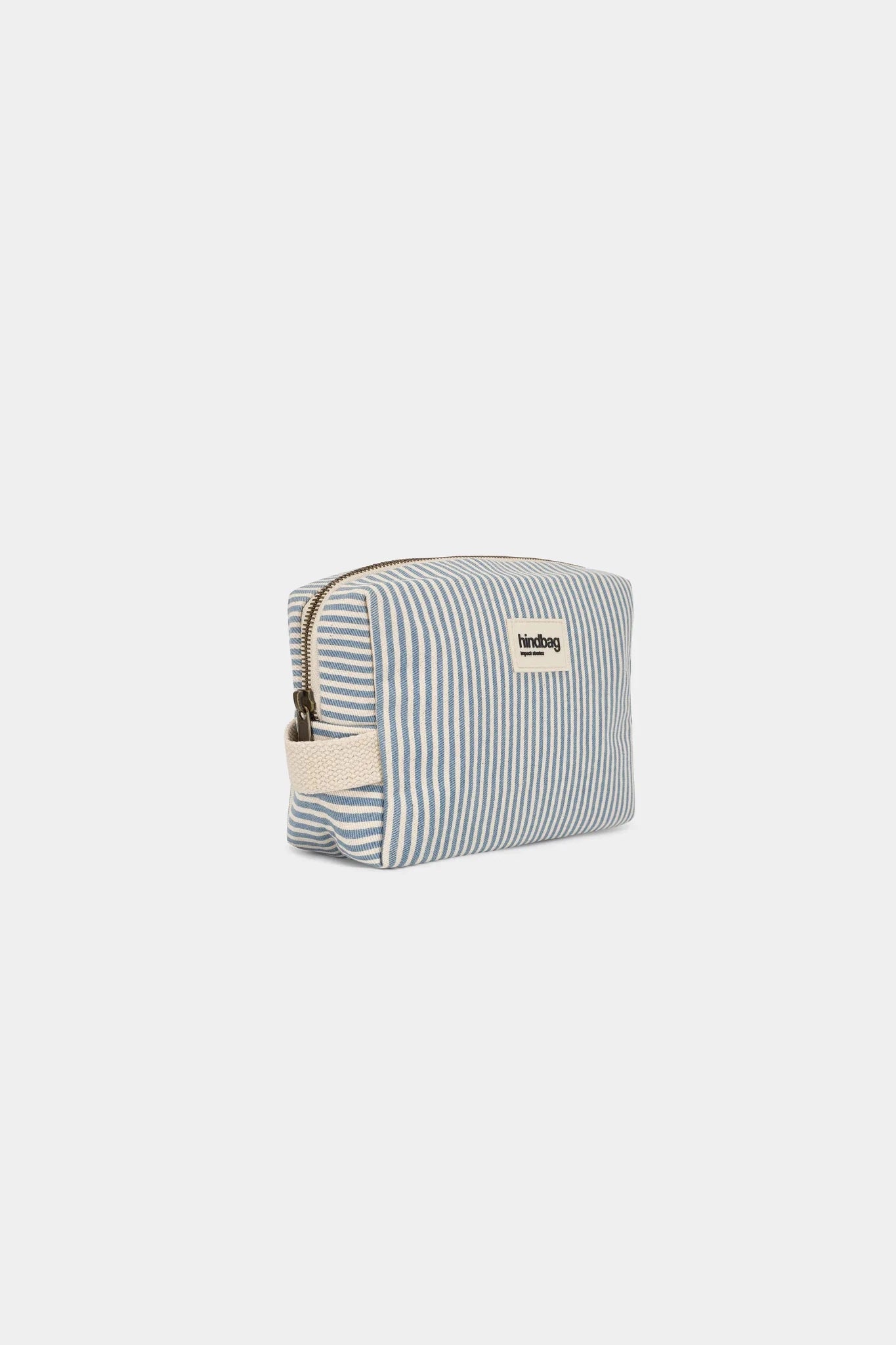Hindbag - LEON Kulturbeutel • Feine Streifen Blau - ROSA ECK