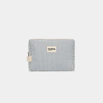 Hindbag - LEON Kulturbeutel • Feine Streifen Blau - ROSA ECK