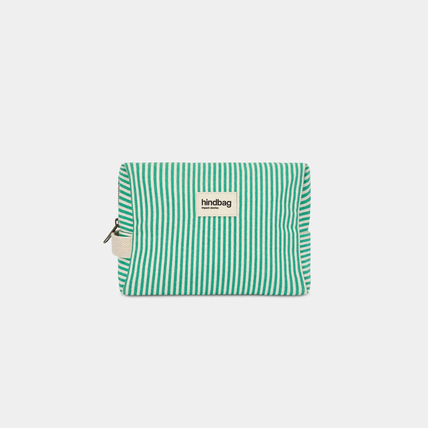 Hindbag - LEON Kulturbeutel • Feine Streifen Grün - ROSA ECK