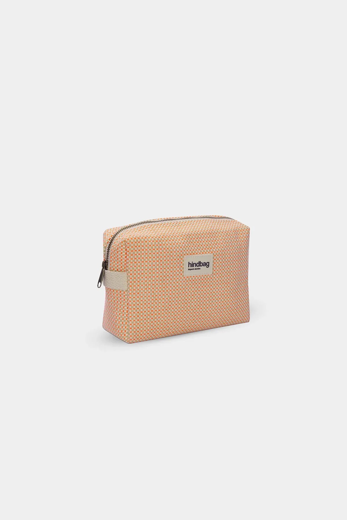 Hindbag - LEON Kulturbeutel • Geflochten Koralle - ROSA ECK
